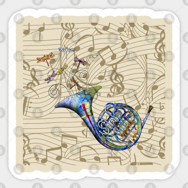 Happy French Horn Sticker by Zodiart